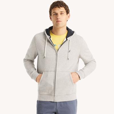 Nautica Men's Full-Zip Fleece Hoodie Grey Heather,...