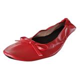 SEMIMAY Travel Slipper Party Women Dance Shoes Ballet Roll Foldable Shoes Portable Flat Women s slipper Red