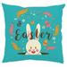 Moocorvic Easter Pillow Easter Decor Easter Pillow Covers Rabbit Easter Bunny Egg Decorative Throw Pillow Sofa Cushion Cover Home Decor Pillow for Outdoor Easter Gifts Easter Toys