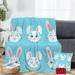 Spring Holiday Throws Blanket With Pillow Cover For Sofa Couch Durable Throws Bedding Easter Decor Throws Blanket For Kids and Adults