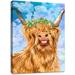 Highland Cow Wal Art Cow Pictures Wall Decor Farmhouse Brown Cow Bathroom Pictures for Wall Art Bedroom Kitchen Living Room Rustic Framed Canvas Wall Art Paintings Poster for Home Decor 12 x16