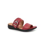 Women's Toki Slip On Sandal by SoftWalk in Dark Red (Size 8 1/2 M)