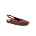 Women's Vittoria Sling Back Flat by SoftWalk in Dark Brown (Size 7 1/2 M)