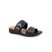 Women's Toki Slip On Sandal by SoftWalk in Black (Size 9 1/2 M)