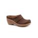Extra Wide Width Women's Marana Mule by SoftWalk in Dark Brown Nubuck (Size 11 WW)