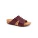 Wide Width Women's Beverly Slip On Sandal by SoftWalk in Dark Brown (Size 8 W)
