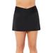 Plus Size Women's High Waist Quick-Dry Side Slit Skirt by Swimsuits For All in Black (Size 20)