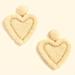 J. Crew Jewelry | J Crew Beaded Heart Pearl Statement Earrings | Color: Cream | Size: Os