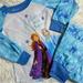 Disney Pajamas | Disney Frozen Ii Long Sleeve Flannel Pj’s Pajama Set | Color: Blue/Purple | Size: Xsg