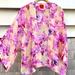 Anthropologie Tops | Anthropology Erfurt Luxury Floral Kimono-Style Top | Color: Gold | Size: One Size Fits Most