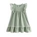 18m Girl Dress Long Frocks for Girls 4 Years Baby Girls Toddler Years Casual Neck Ruffled 27 Princess Solid Dresses Summer Party O Kids Girls Dresses Toddler Heart Dress Sunflower Dresses for Girls