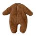 Qufokar Xmas Tree Infant Baby One Piece Bodysuit Stylish Baby Boy Clothes Baby Girls Boys Winter Warm Thick Cotton Padded Long Sleeve Romper Jumpsuit Clothes Coat Jacket