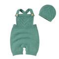 Qufokar Girls Fleece Lined Hoodie Fleece Jacket Baby Baby Knit Romper Cotton Sleeveless Boy Girl Sweater Clothes Solid Jumpsuit 1 Piece Outfits With Hat Caps Set