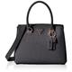 GUESS Women Noelle Girlfriend Satchel Bag, Schwarz