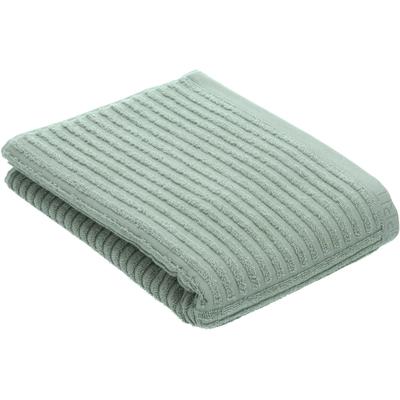 Handtuch ESPRIT "Modern Lines", grün (soft grün), B:67cm L:140cm, Walkfrottier, Obermaterial: 100% Baumwolle, Handtücher (Packung), mit Hoch-Tief Linienstruktur Image