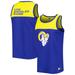 Men's Starter Royal/Gold Los Angeles Rams Logo Touchdown Fashion Tank Top