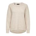 Selected / Femme SLFLULU LS KNIT O-NECK B NOOS Damen birch, Gr. L, Wolle, Weiblich Pullover