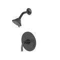 Ultra Faucets Stilleto Single Handle Shower Faucet w/ Pressure Balanced Valve in Black | 3.03 H x 3.94 W in | Wayfair UF70907-1R