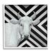 Stupell Industries White Cattle Chevron Stripes Giclee Art By Britt Hallowell Wood in Black/Brown | 17 H x 17 W x 1.5 D in | Wayfair
