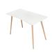 East Urban Home Acosta Desk Wood in White | 30.31 H x 47.24 W x 23.62 D in | Wayfair C0C0E7E8E84541C785506610A9F4C96F