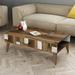 East Urban Home Chilhowee Coffee Table w/ Storage Wood in Brown | 41.34 H x 23.62 W x 14.8 D in | Wayfair 33C0D49D32024FBB87857AF7D043DCA7