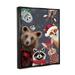 The Holiday Aisle® Cozy Woodland Creatures Patterned by Elizabeth Tyndall - Painting on Canvas in Brown/Gray/Red | 31 H x 25 W x 1.7 D in | Wayfair