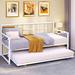 17 Stories Rithvik Twin Daybed Metal in White | 38 H x 39 W x 77 D in | Wayfair EA4935B6DE7F42FD8B3F8B069A20A78C