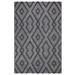 Gray 91 x 63 x 0.02 in Area Rug - East Urban Home Rectangle Shartlesville Geometric Hand-Knotted Area Rug in | 91 H x 63 W x 0.02 D in | Wayfair