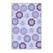 Purple/Red Rectangle 5'11" x 9'2" Area Rug - East Urban Home Floral Machine Made Flatweave Area Rug in 110.0 x 71.0 x 0.31 in blue/indigo | Wayfair