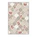 Brown/Red 55 x 0.31 in Area Rug - East Urban Home Mckinsey Floral Machine Made Power Loom Area Rug in Beige/Light Brown/Red | Wayfair