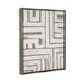 Stupell Industries Geometric Lines Pattern Arrangement Giclee Art By June Erica Vess Canvas in Gray | 21 H x 17 W x 1.7 D in | Wayfair