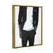 Stupell Industries Modern Chic Dressed Man Giclee Art By Beth Ann Lawson Wood in Black/Brown/White | 31 H x 25 W x 1.7 D in | Wayfair