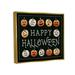 Stupell Industries Happy Halloween Jack-O-Lanterns Framed Giclee Art By Elizabeth Tyndall Wood in Black/Brown/Red | 17 H x 21 W x 1.7 D in | Wayfair