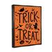 The Holiday Aisle® Trick or Treat Spider Web by Nina Seven - Graphic Art on Canvas in Black/Orange | 31 H x 25 W x 1.7 D in | Wayfair