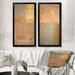 Ivy Bronx Gray Meets Beige Abstract Art IV - 2 Piece Painting Set on Canvas Canvas, Cotton in Gray/Orange/Pink | 20 H x 24 W x 1 D in | Wayfair