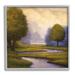 Stupell Industries Winding Stream Landscape River Giclee Art By Gregory Williams Wood in Brown | 12 H x 12 W x 1.5 D in | Wayfair as-415_gff_12x12