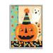 Stupell Industries Vintage Halloween Candy Pattern at-134 Wood in Black/Brown/Green | 14 H x 11 W x 1.5 D in | Wayfair at-134_gff_11x14