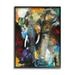 Stupell Industries Layered Elephant Bold Wildlife Framed Giclee Art By Design Fabrikken Wood in Brown/Gray/Red | 30 H x 24 W x 1.5 D in | Wayfair