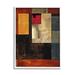 Stupell Industries Rich Red Geometric Squares Framed Giclee Art By Chris Donovan Wood in Black/Brown/Red | 14 H x 11 W x 1.5 D in | Wayfair
