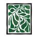 Stupell Industries Abstract Plant Leaf Shapes Framed Floater Canvas Wall Art By Ziwei Li Canvas in Green | 21 H x 17 W x 1.7 D in | Wayfair