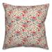 Red Barrel Studio® Throw Square Pillow Cover & Insert Polyester/Polyfill blend in Blue/Brown/Red | 16 H x 16 W x 1.5 D in | Wayfair