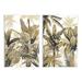 Stupell Industries Tropical Jungle Plants Vegetation 2 Piece Wall Plaque Art Set By Kristen Drew in Green | 19 H x 13 W x 0.5 D in | Wayfair