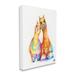 Stupell Industries Smiling Alpacas Rainbow Animals Canvas Wall Art By Marc Allante Canvas in Blue/Pink/Yellow | 20 H x 16 W x 1.5 D in | Wayfair