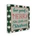 Stupell Industries Merry Little Christmas Plaid Holiday Canvas Wall Art By Amanda Mcgee Canvas in Green | 24 H x 24 W x 1.5 D in | Wayfair