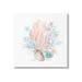 Stupell Industries Aquatic Coral Pattern Seashells Canvas Wall Art By Lanie Loreth Canvas in White | 36 H x 36 W x 1.5 D in | Wayfair