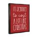 The Holiday Aisle® Cost a Lot Like Christmas Funny Phrase by Lil' Rue - Floater Frame Graphic Art on Canvas in Red | 21 H x 17 W x 1.7 D in | Wayfair