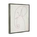 Ivy Bronx Elephant Doodle Outline Shape - Floater Frame Graphic Art on Canvas in Pink | 31 H x 25 W x 1.7 D in | Wayfair