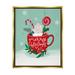 The Holiday Aisle® Merry Christmas Warm Cocoa - Floater Frame Graphic Art on Canvas in Green/Red/White | 31 H x 25 W x 1.7 D in | Wayfair