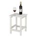 Highland Dunes Bewry Plastic Outdoor Side Table Plastic in White | 18.5 H x 13.95 W x 13.95 D in | Wayfair B52D5B9071AF4B98A00728AC3CAE2894