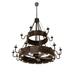 Rosalind Wheeler Ayalah 18 - Light Candle Style Empire Chandelier Metal in Black | 74 H x 74 W x 74 D in | Wayfair FBC4CE29FDFC4A1FB79C4A3B504C8C5E